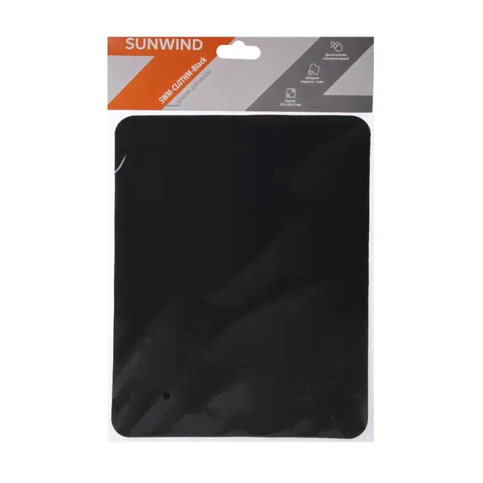 Коврик для мыши SunWind Business SWM-CLOTHM-Black , 250x200x3мм, чёрный-0