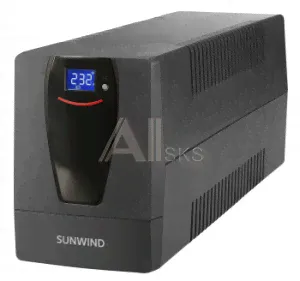 1391532 Источник бесперебойного питания SunWind SW1200 LCD 720Вт 1200ВА черный-0
