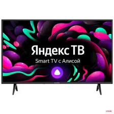 43 Телевизор SunWind SUN-LED43XS301, FULL HD, черный, смарт ТВ, Яндекс.ТВ