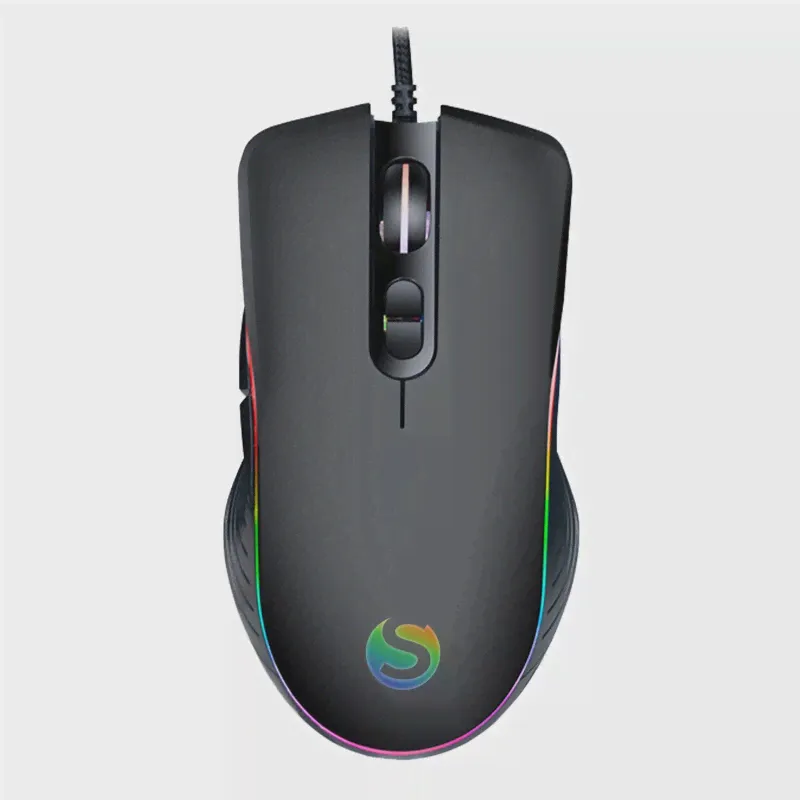 🛍 Мышь SUNWIND SW-M710G, игровая, лазерная, проводная, USB, черный hm-s320-0