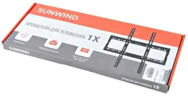 Sunwind Кронштейн для телевизора SunWind 1X, 22-65", настенный, фиксированный, черный [sun-ma54x050] подставка/крепление